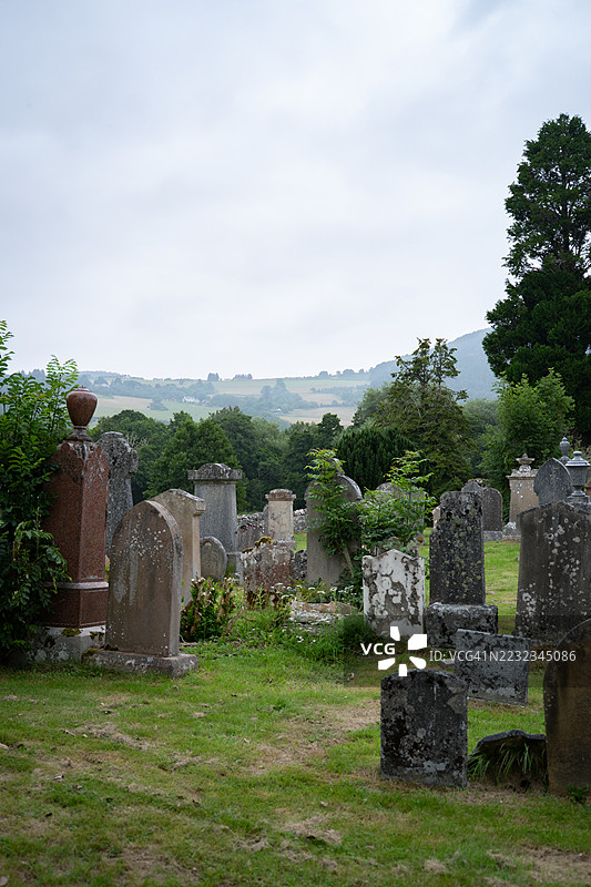 老基尔莫尔公墓教堂墓地图片素材