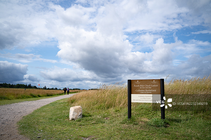 欢迎来到卡洛登战场标志图片素材