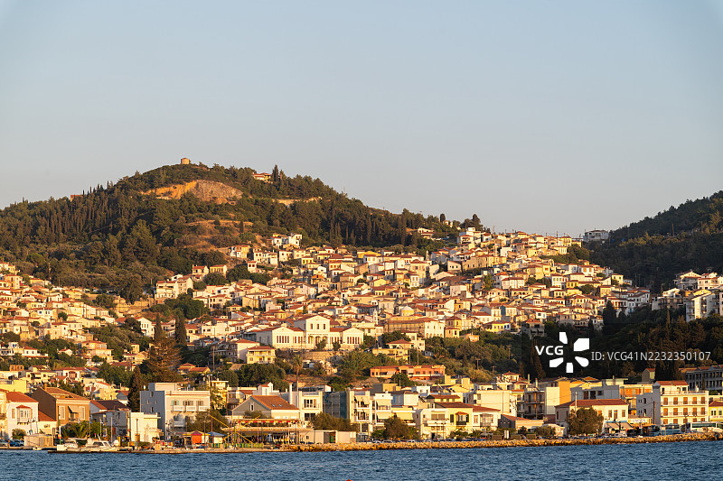 希腊萨摩斯岛的瓦西村图片素材