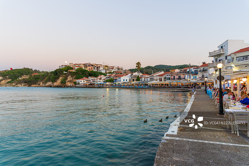 希腊萨摩斯岛的科卡里海滨图片素材