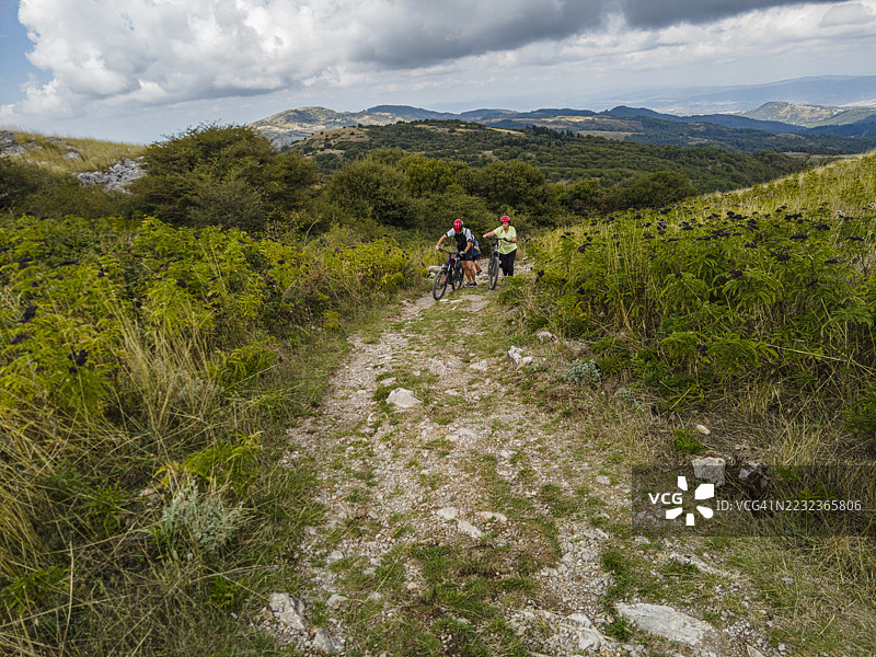 托斯卡纳，山地自行车图片素材