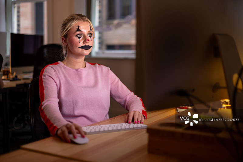 办公室职员小丑图片素材