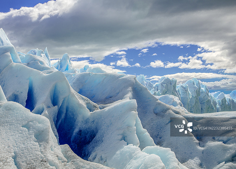 佩里托莫雷诺冰川内部 - 阿根廷巴塔哥尼亚图片素材