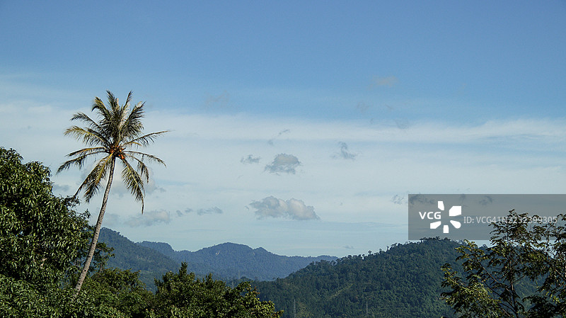 西苏门答腊的巴东山景图片素材