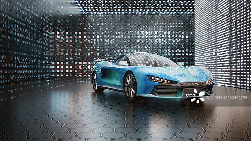 现代运动轿车图片素材