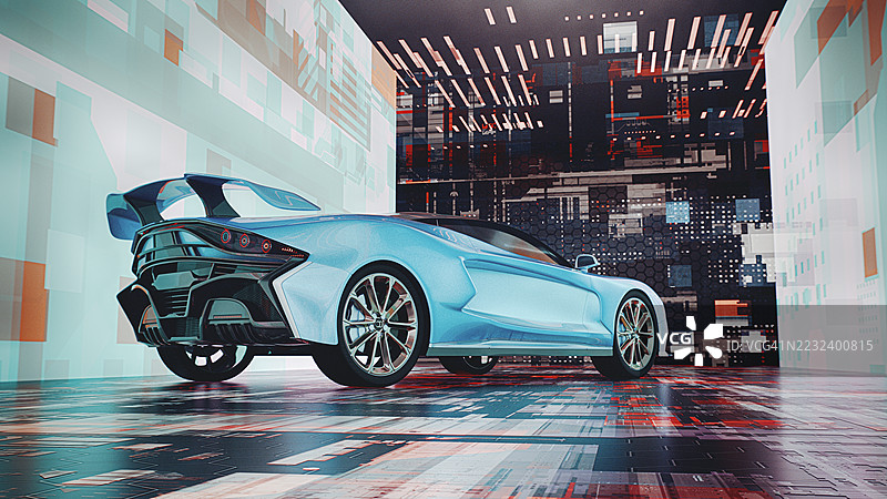 现代运动轿车图片素材