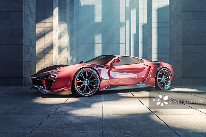 现代运动轿车图片素材