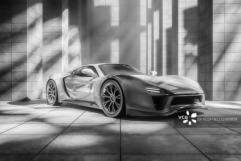 现代运动轿车图片素材