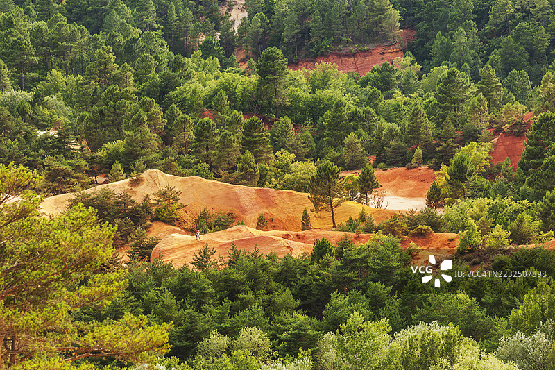 普罗旺斯，拉斯特雷尔红岩图片素材