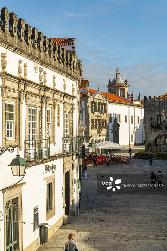 葡萄牙，维亚纳堡，共和国广场图片素材