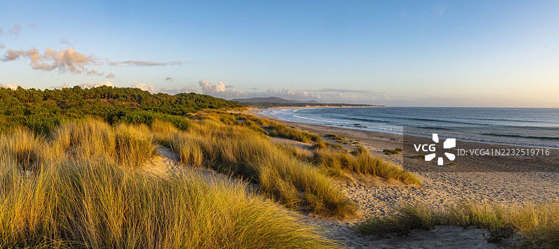 葡萄牙。维亚纳堡，罗达尼奥海滩。图片素材