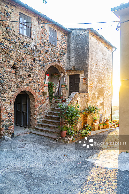 托斯卡纳，奎尔切托村图片素材