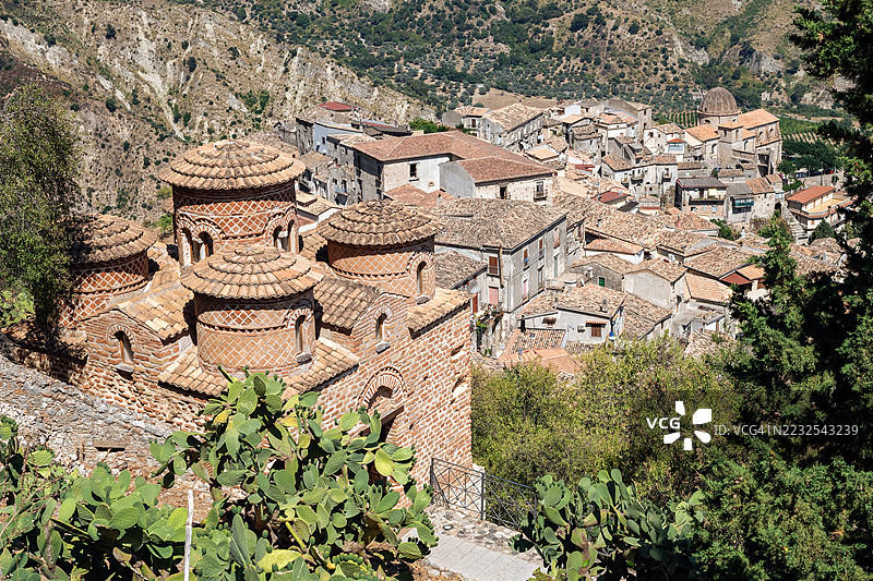 意大利卡拉布里亚的斯蒂洛拜占庭教堂（斯蒂洛的卡托利卡）图片素材