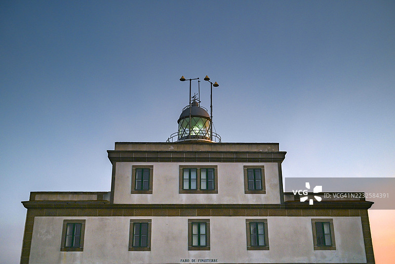 西班牙加利西亚的芬尼斯特雷灯塔图片素材