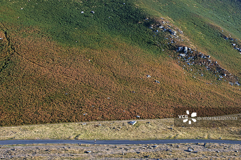 埃克斯穆尔风景中的人物图片素材