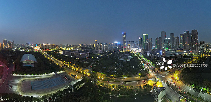 现代城市夜景图片素材