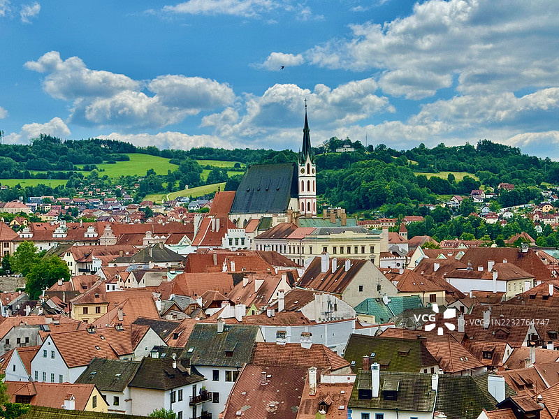 捷克克鲁姆洛夫，捷克共和国图片素材