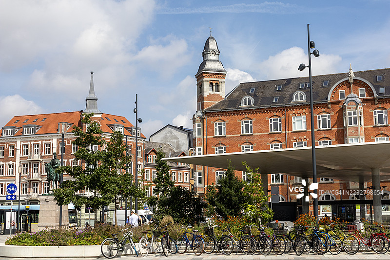 约翰·F·肯尼迪广场（John F. Kennedy Plads），丹麦，奥尔堡图片素材