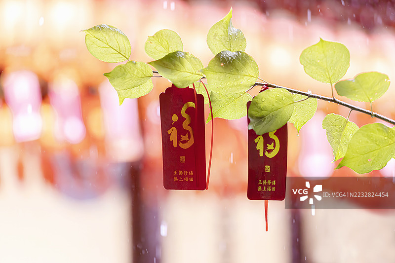 秋季中国新年的红色纸张抽象背景图片素材