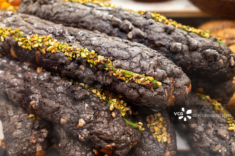 开心果核桃马里奥面包图片素材