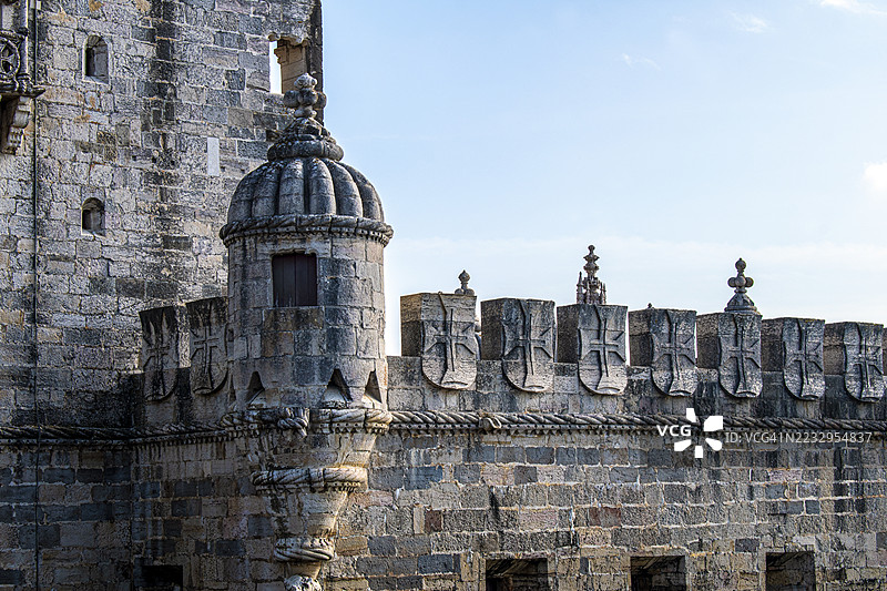 贝伦塔，伯利恒塔（Torre de Belém，Torre de Belen）。葡萄牙，里斯本。图片素材