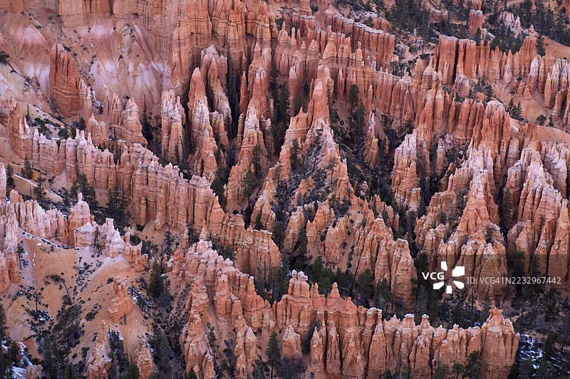 布莱斯峡谷的岩石 formations图片素材