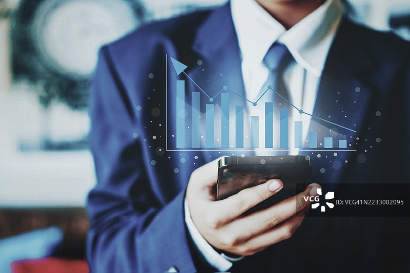 成长成功概念，概念性商业金融增长图表静物图片素材