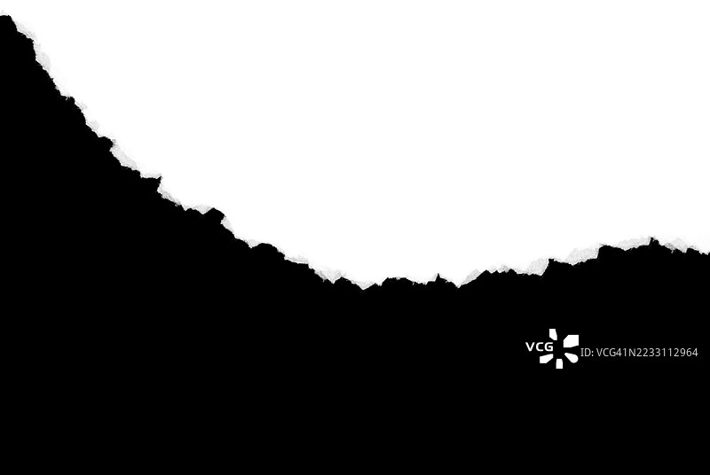 黑白撕裂纸张背景模板图片素材