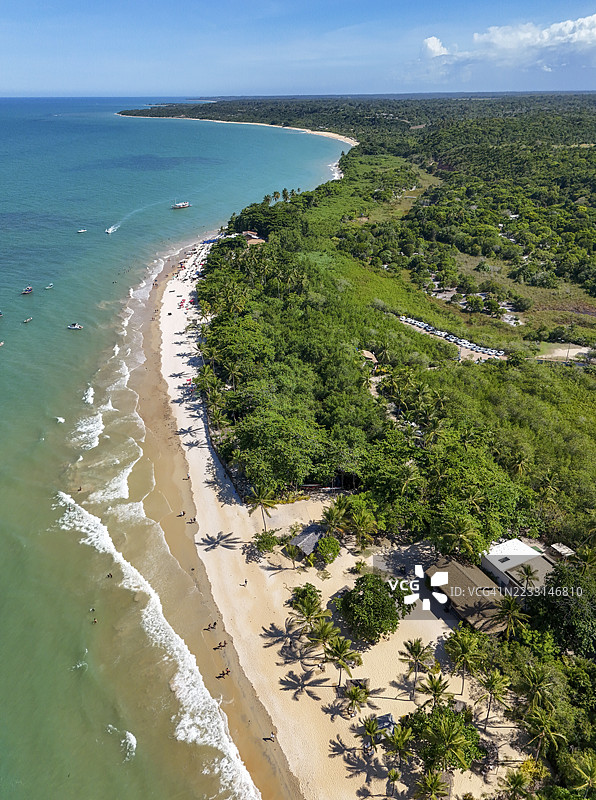 巴伊亚州特朗科索的科奎罗斯海滩图片素材