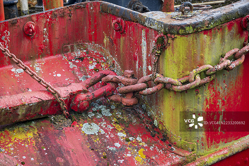 斯旺西码头的老亮红色灯船图片素材