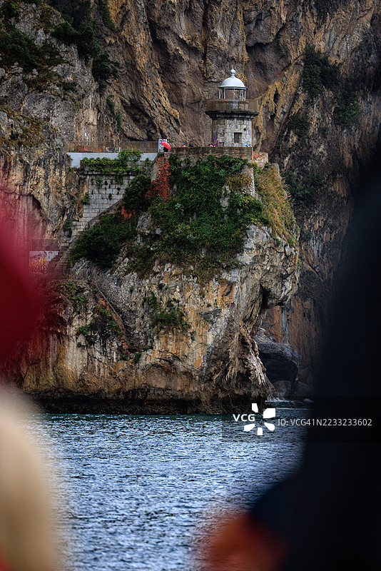 西班牙北部的卡巴略灯塔风景如画图片素材