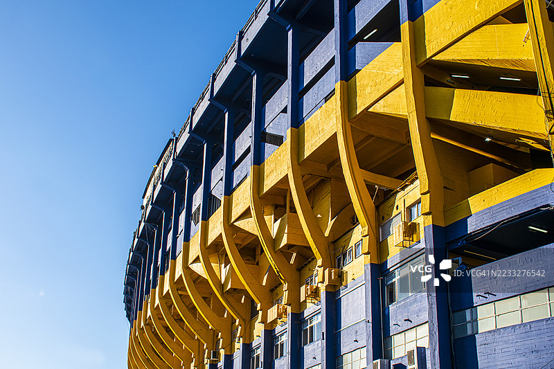 拉博姆博内拉，博卡青年足球俱乐部体育场。布宜诺斯艾利斯，阿根廷。图片素材