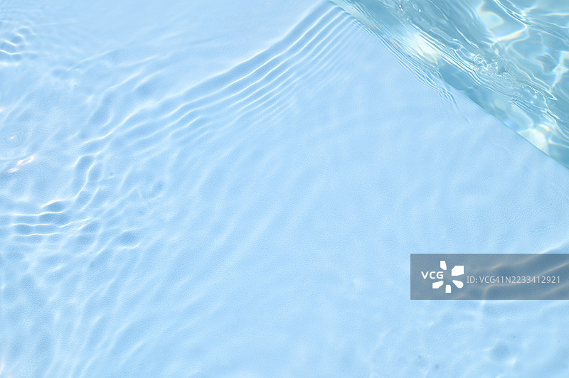 水面波浪特写背景。图片素材