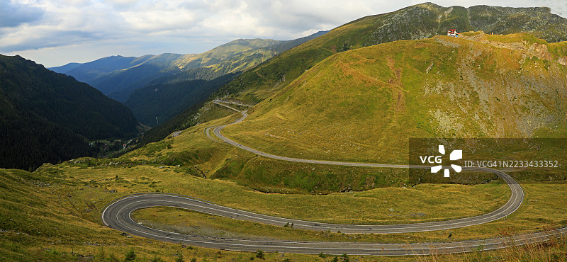 特兰西瓦尼亚的特兰法加拉山公路图片素材