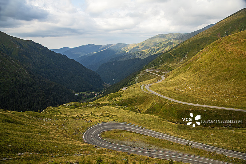 特兰西瓦尼亚的特兰法加拉山公路图片素材