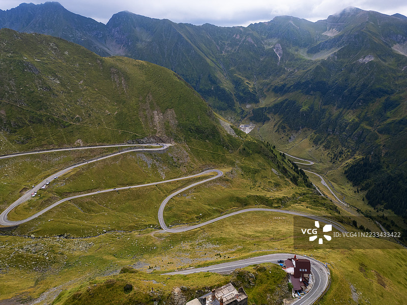 特兰西瓦尼亚的特兰法加拉山公路图片素材
