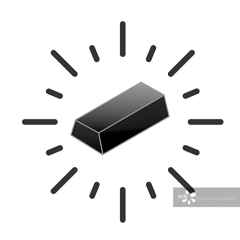 闪耀的金条与璀璨的光芒图片素材