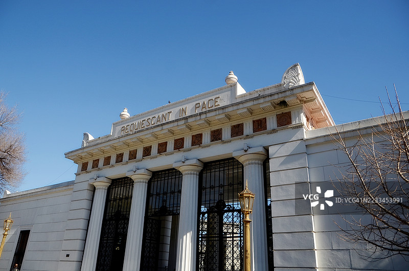 雷科莱塔公墓 - 布宜诺斯艾利斯 - 阿根廷图片素材