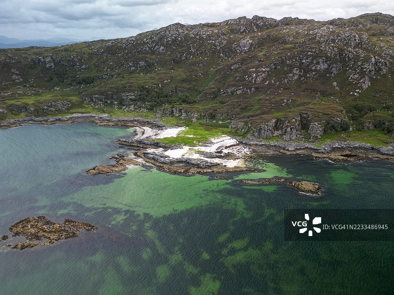偏远的苏格兰海滩图片素材