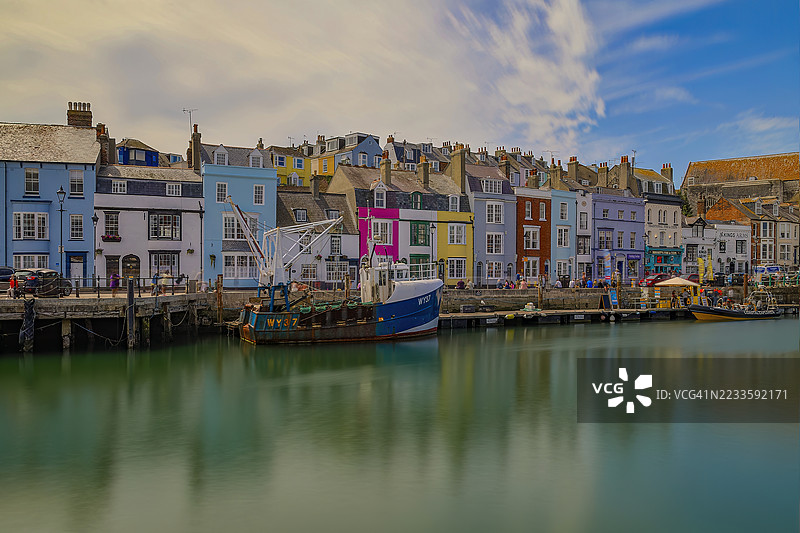 韦茅斯老港，韦茅斯，多塞特，英国图片素材