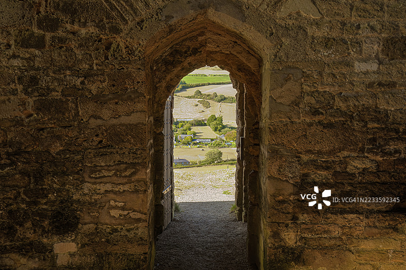 英国多塞特郡阿博茨伯里的圣凯瑟琳教堂图片素材