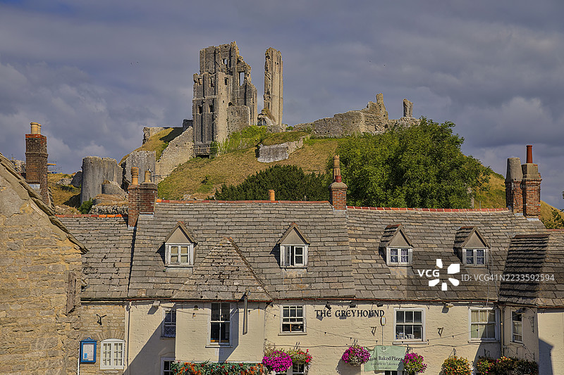 科夫城堡，德文郡，英国图片素材