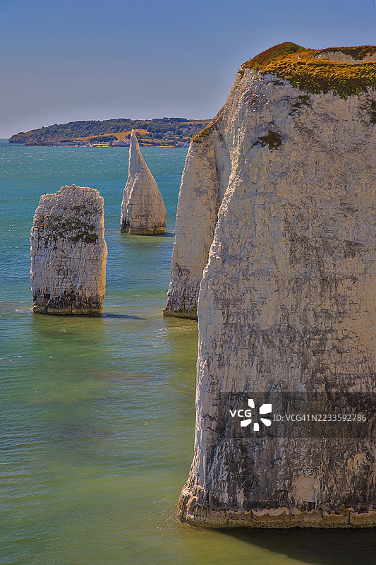 老哈里岩石，德文郡，英国图片素材
