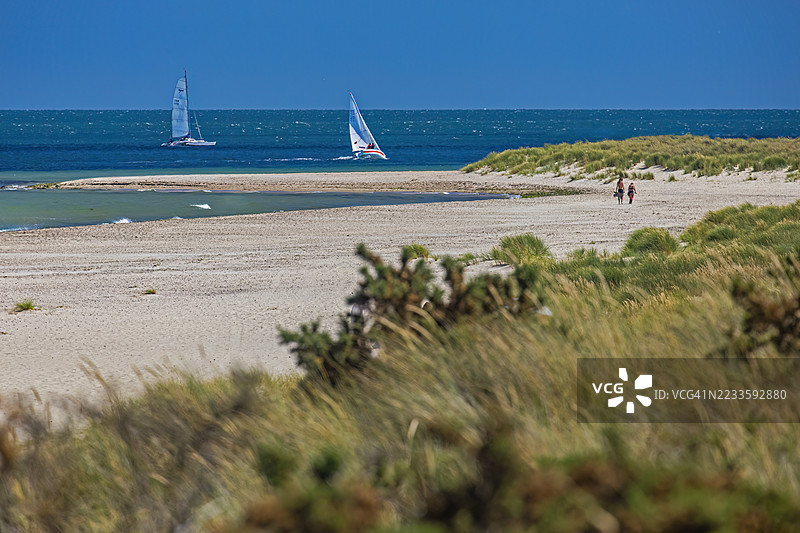 诺尔海滩，德文郡，英国图片素材