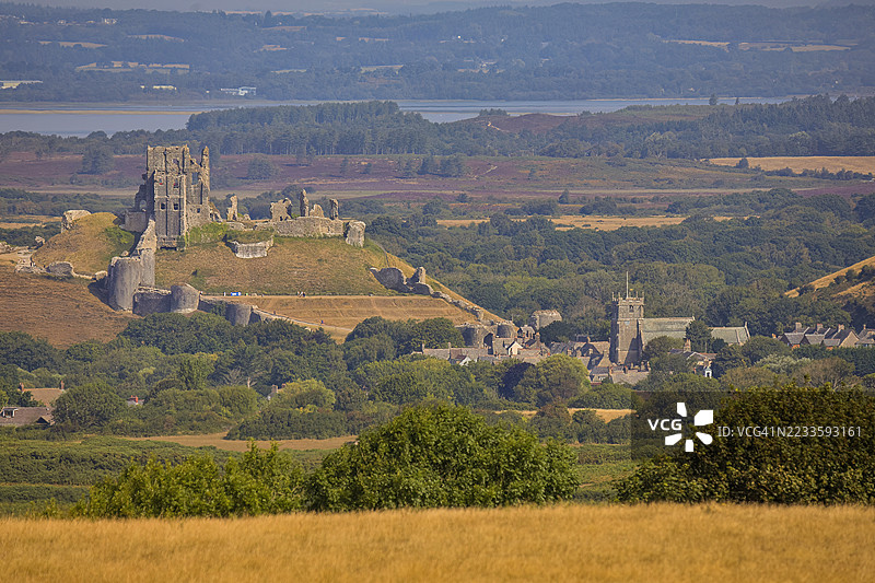 科夫城堡，德文郡，英国图片素材