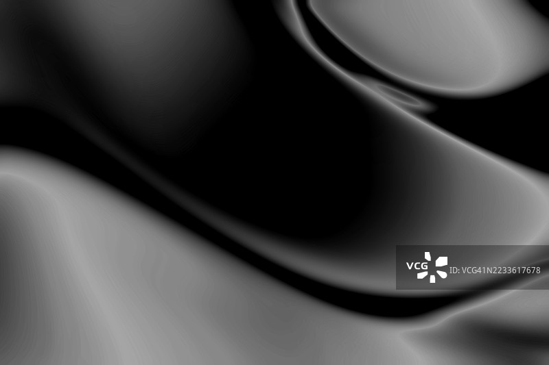 光滑的黑灰色抽象液体纹理背景图片素材
