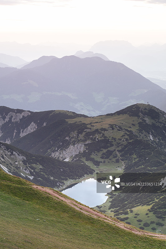 奥地利蒂罗尔，阿亨湖图片素材