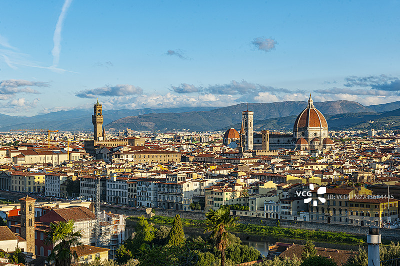 佛罗伦萨，城镇全景图片素材