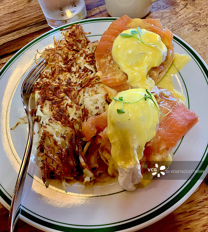 三文鱼班尼迪克蛋 - 系列的一部分图片素材