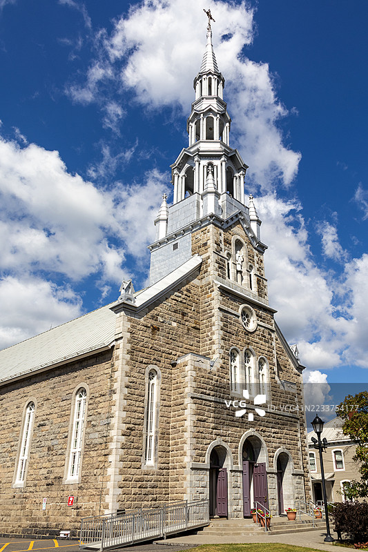 圣弗朗索瓦-泽维尔教堂，布罗蒙，魁北克，加拿大图片素材